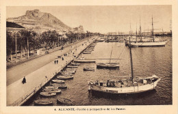 Alicante - Puero Y Perspectiva De Los Paseos - Alicante