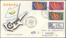 Chypre - Cyprus - Zypern FDC2 1973 Y&T N°381 à 383 - Michel N°389 à 391 - EUROPA - Briefe U. Dokumente