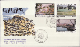 Chypre - Cyprus - Zypern FDC3 1977 Y&T N°459 à 461 - Michel N°464 à 466 - EUROPA - Briefe U. Dokumente