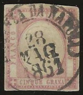 Naples      .  Yvert    .   14a (2 Scans)    .   1861 .     O      .   Cancelled - Naples