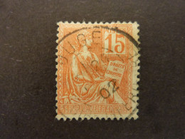 FRANCE, Année 1900-1901, YT N° 117 Mouchon Type II Oblitéré - 1900-02 Mouchon