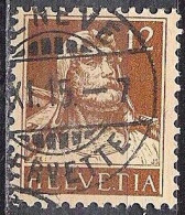 Schweiz Suisse Tell 1914: Tell Zu 127 Mi 119 Yv 139 Mit Stempel GENÈVE ?.XI.15 SERVETTE (Zumstein CHF 10.00) - Usados