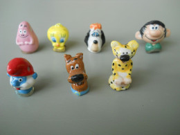 Fèves - Pendentif - BD - BARBAPAPA - TITI - GASTON - SCOUBIDOU - MARSIPULAMI - DROOPY - SCHTROUMPF - BD