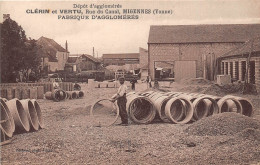 89-MIGENNES- DEPOT D'AGGLOMERERES CLERIN ET VERTU RUE DU CANAL FABRIQUE D'AGGLOMERERES - Migennes