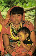 Colombia, Urabá Antioquia, Indias Cunas, Indian Woman With Child, Nose Piercing (1971) Postcard - Colombia