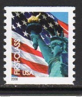 USA 2005 Flag & Liberty Definitive Self-adhesive Coil Stamp, Imperf. X P. 10, MNH (SG 4507) - Ungebraucht