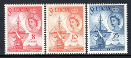 St Lucia 1960 New Constitution Set MNH (SG 188-190) - Ste Lucie (...-1978)