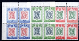 St Lucia 1960 Stamp Centenary Blocks Set MNH (SG 191-193) - St.Lucia (...-1978)