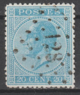 N° 18 Lp. 128  Fleurus - 1865-1866 Profil Gauche