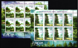 Weissrussland 409-410 Postfrisch Als Kleinbögen, CEPT 2001 #GU442 - Bielorussia