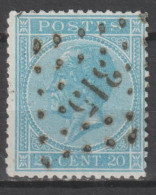 N° 18 Lp. 315 Roulers - 1865-1866 Profilo Sinistro