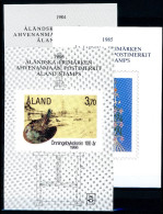 Aland Jahreszusammenstellungen 1984-1986 Postfrisch #JI891 - Aland