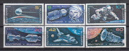 Bulgaria 1990 - Space, Mi-Nr. 3870/75, Used - Gebruikt
