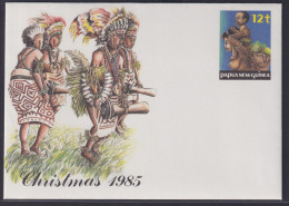Papua Neuguinea New Guinea Ganzsache Weihnachten Christmas Ureinwohner Postal - Papouasie-Nouvelle-Guinée