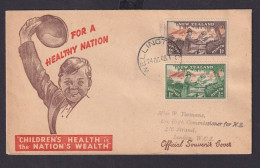 Neuseeland Brief 293-294 Gesundheit Children's Health Is The Nation Wealth - Cartas & Documentos