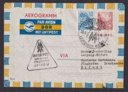 Flugpost Brief Air Mail DDR Privatganzsache Aerogramm +ZuF Lufthansa Leipzig BPA - Postkaarten - Gebruikt