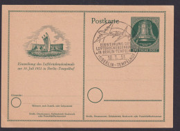 Flugpost Airmail Luftpost Berlin Ganzsache P 24 Mit SST Luftbrücke KatWert 25,00 - Postales - Usados