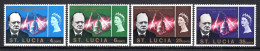 St Lucia 1966 Churchill Commemoration Set MNH (SG 216-219) - St.Lucia (...-1978)