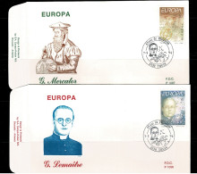 1994 2555/2556 FDC ( Thuin )  : " EUROPA  " - 1991-2000