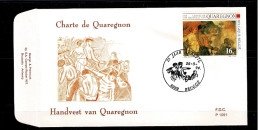 1994 2549  FDC ( Brugge )  : " Handvest Van Quaregnon  " - 1991-2000