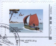 ADHESIF  AUTOCOLLANT 2024 Longeville Sur Mer  AUTOADHESIF   MONTIMBRAMOI   COLLECTOR     Oblitéré  Lettre  Verte 20gr. - Gebruikt