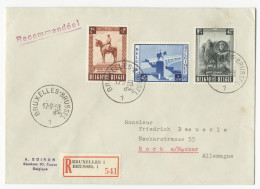 Belgien, Komitee Für Das Nationaldenkmal, Brussel - Horb - Covers & Documents