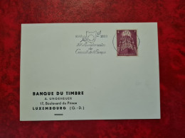 LETTRE / CARTE Luxembourg 1959  FLAMME 10° ANNIVERSAIRE DU CONSEIL EUROPE TIMBRE N° 553 - Andere & Zonder Classificatie