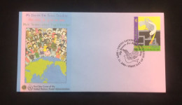 D) 2006, UNITED NATIONS, FIRST DAY COVER, ISSUE, CHILDREN'S DESIGN, MY DREAM OF PEACE, CHEUK TAT LI, DREAM WITH METHAMPH - Andere & Zonder Classificatie