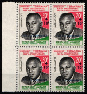 Madagaskar 466 Postfrisch Vierereinheit #KA220 - Madagascar (1960-...)