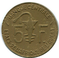 5 FRANCS 1987 WESTERN AFRICAN STATES Moneda #AP955.E.A - Autres – Afrique