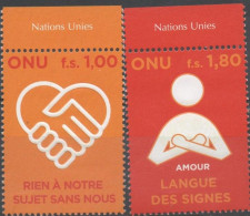 Nations Unies Genève  2008 Langue Des Signes XXX - Unused Stamps