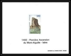 France - Bloc BF N°2762 Ascension Du Mont Aiguille Isère Escalade Climbing Non Dentelé ** MNH Imperf Deluxe Proof - Luxury Proofs