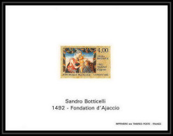 France - Bloc BF N°2754 Ajaccio Corse Botticelli Tableau (Painting) Non Dentelé ** MNH Imperf Deluxe Proof - Madonna