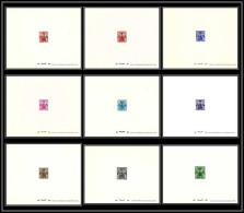 France / Cfa Reunion Taxe N°36/44 Gerbes 1949/1950 RRR épreuve De Luxe (deluxe Proof) - Postage Due