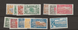 1922 MNH Réunion Yvert 84-96 Postfris** - Ungebraucht