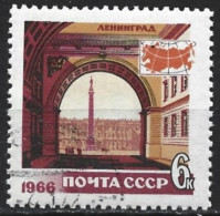 Russia 1966. Scott #3228 (U) Arch Of General Headquarters, Winter Palace And Alexander Column (Complete Issue) - Usati