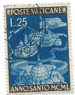 Vaticano 1949 ; Anno Santo : Lire 25, Usato. - Usati