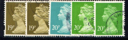 GREAT BRITAIN (MACHINS), ENGLAND, NO.'S MH208-MH212 - Engeland