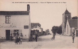 Saint-Brévin-Les-Pins - Place De L'Eglise Et Avenue De La Plage - Saint-Brevin-les-Pins
