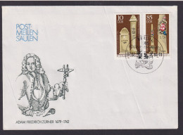 Plattenfehler DDR 2853 II Brief Berlin Sondermarke Post Meilen Säulen Kat. 70,00 - Lettres & Documents