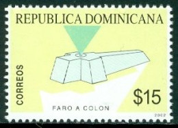 DOMINICAN REP. 2002 COLUMBUS LIGHTHOUSE, YELLOW** - Fari