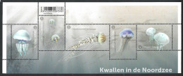 OCB Nr 4998/5002 2021 Méduses En Mer Du Nord / Kwallen In De Noordzee / Qualle In Der Nordsee Fauna MNH !! 1/2Sheet - Ongebruikt