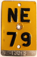 Velonummer Mofanummer Neuenburg NE 79 - Number Plates