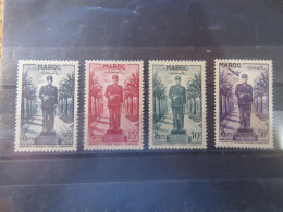 FRANCE, EX COLONIE MAROC, N° 299/301 ET PA 81 LUXE** - Unused Stamps