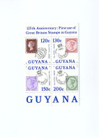 GUYANA - 125th Anniversary - First Use Of Great Britain Stamps In Guyana - Guyane (1966-...)