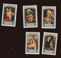 Noël  Kerst 1978. + 1F. Cob 825/829 **. Scott B.77/81 MNH. Mi.1478/82 Postfrich. - Unused Stamps