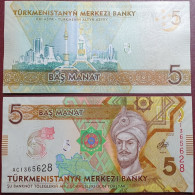 Turkmenistan 5 Manat, 2020 P-43A - Turkmenistan