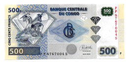 (Billets). Congo 500 F CFA 04.01.2022 Pli Central Sinon Tres Frais - Repubblica Del Congo (Congo-Brazzaville)