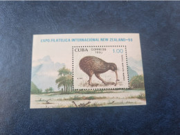 CUBA  NEUF  1990   HB  EXPO.  FILATELICA  NEW  ZELAND  //  PARFAIT  ETAT  //  1er  CHOIX  // - Nuovi