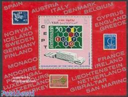 Yemen, Arab Republic 1970 New UPU Building S/s, Mint NH, History - Europa Hang-on Issues - Stamps On Stamps - U.P.U. - Europäischer Gedanke